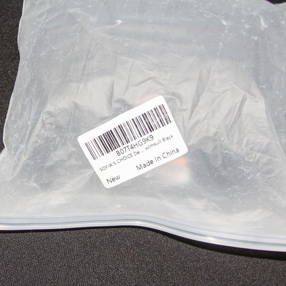 SOFIA'S CHOICE Women One-Piece Swimsuit Deep VNeck Lace Up Lattice Front Rainbow - Picture 5 of 5